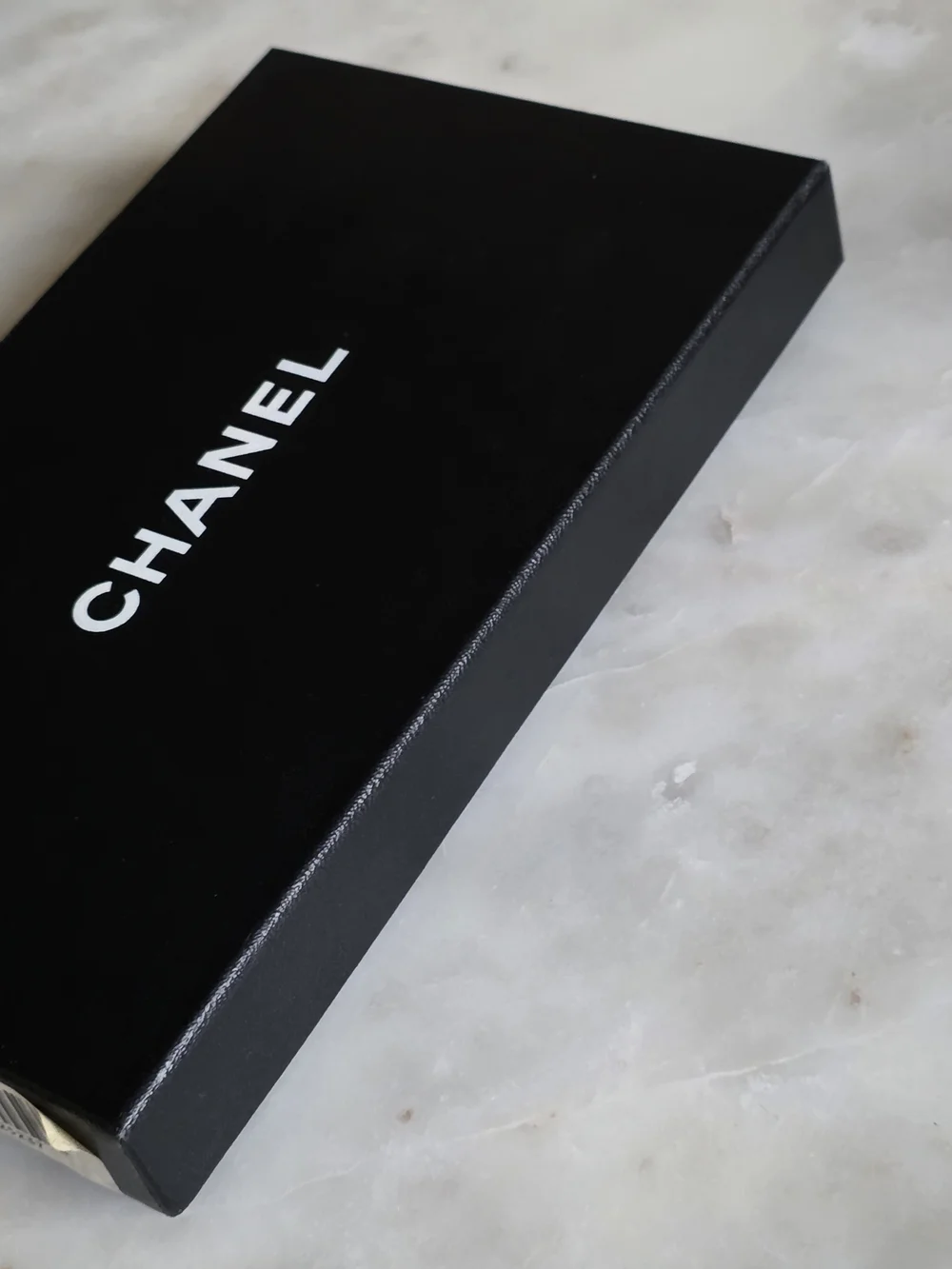 Authentic Chanel Long Wallet Gift Box W/ Dust Cover & Card- 8.1